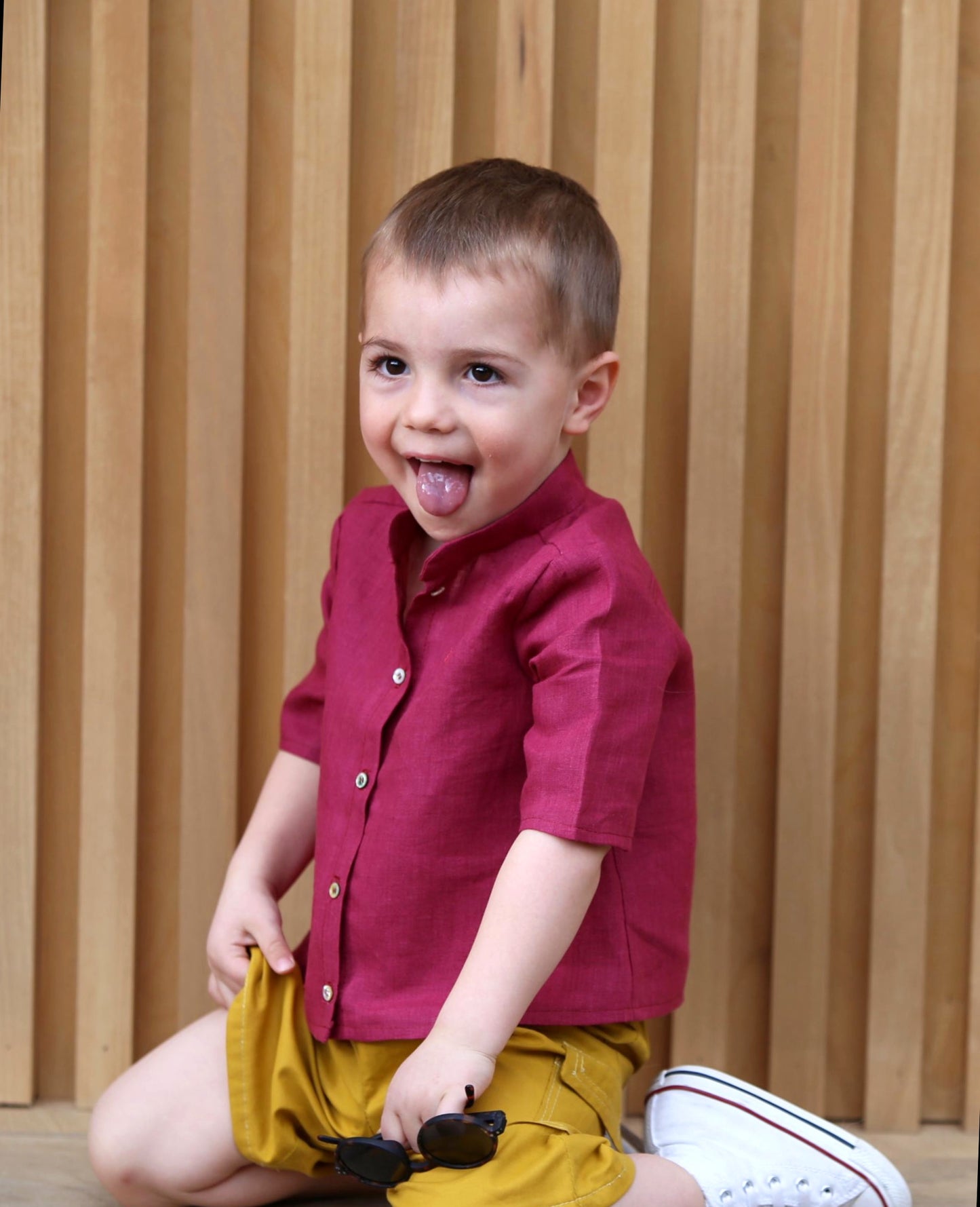 Chemise Canggu Framboise